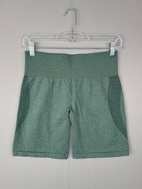 NVGTN Contour Seamless Shorts L Forest Green High Waist Athletic Gym